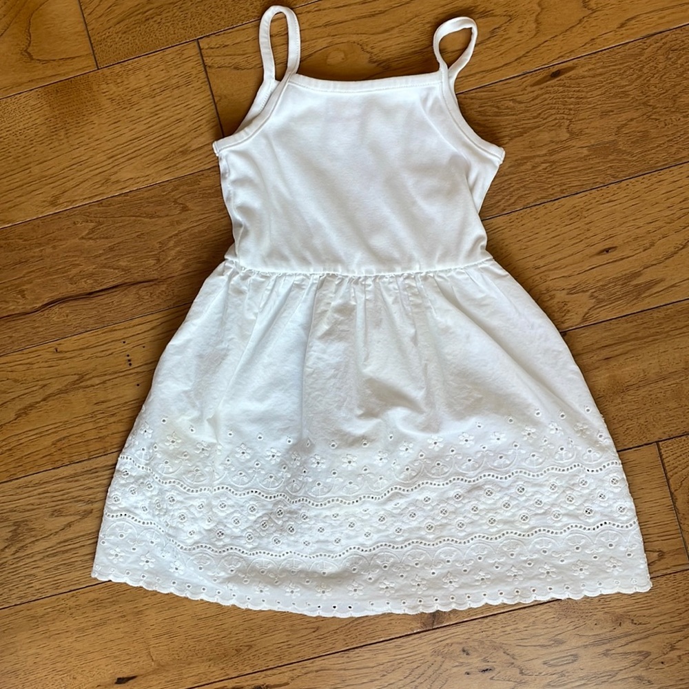 Hanna Andersson white eyelet summer dress size 3
